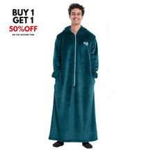 Load image into Gallery viewer, Snuggs Wearable Blanket Monk Teal
