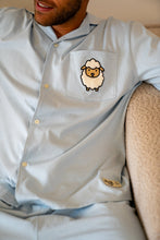 Load image into Gallery viewer, Men Eid Pj Set Light Blue Buttoned shirt + Pants