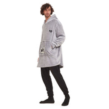 Load image into Gallery viewer, Snuggs Blanket Hoodie Light grey Dog Pocket