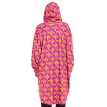 Load image into Gallery viewer, Snuggs Blanket Hoodie Fuchsia Geometric