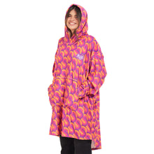 Load image into Gallery viewer, Snuggs Blanket Hoodie Fuchsia Geometric