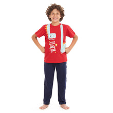 Load image into Gallery viewer, Boys summer pajama set Giant Cool Dino t-shirt +Navy Pants