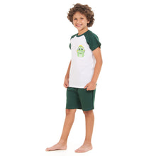 Load image into Gallery viewer, Boys summer pajama set baby dinosaur t-shirt +Green shorts