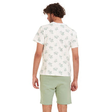 Load image into Gallery viewer, Men summer pajama set Pistache leaves t-shirt +Pistache shorts