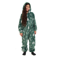 Load image into Gallery viewer, Snuggs Kids Blanket Onesie Green Christmas Tree