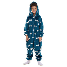 Load image into Gallery viewer, Snuggs Kids Blanket Onesie Petroleum Eyes