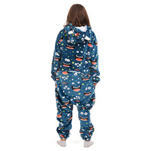 Load image into Gallery viewer, Snuggs Kids Blanket Onesie Blue monster Onesie