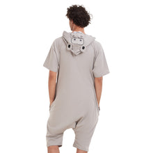 Load image into Gallery viewer, Snuggs Summer Onesie Short Hippo