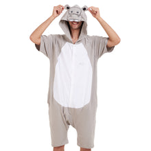 Load image into Gallery viewer, Snuggs Summer Onesie Short Hippo