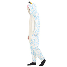 Load image into Gallery viewer, Snuggs Blanket Animal Onesie Light blue Cow