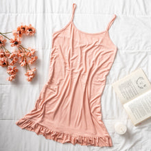 Load image into Gallery viewer, Women summer pajama Simon ruffles night shirt