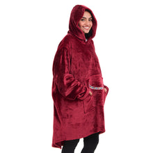 Load image into Gallery viewer, Snuggs Blanket Hoodie Dark Red مدفع رمضان
