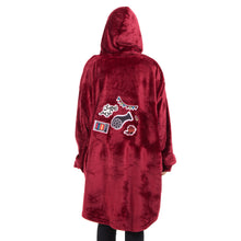 Load image into Gallery viewer, Snuggs Blanket Hoodie Dark Red مدفع رمضان