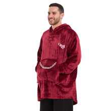 Load image into Gallery viewer, Snuggs Blanket Hoodie Dark Red مدفع رمضان