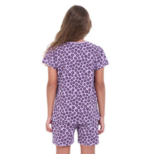 Load image into Gallery viewer, Girls summer pajama set Blossom t-shirt +shorts