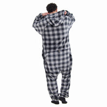Load image into Gallery viewer, Snuggs Blanket Onesie Grey Checkered