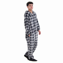 Load image into Gallery viewer, Snuggs Blanket Onesie Grey Checkered