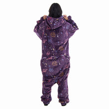 Load image into Gallery viewer, Snuggs Blanket Onesie Purple Space