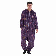 Load image into Gallery viewer, Snuggs Blanket Onesie Purple Space