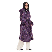 Load image into Gallery viewer, Snuggs Blanket Robe Mauve Space