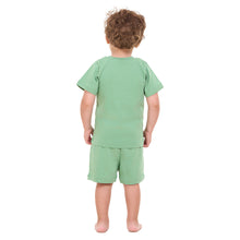 Load image into Gallery viewer, Boys summer pajama Bundle set Apple Green and Dino t-shirts + shorts