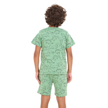 Load image into Gallery viewer, Boys summer pajama set Dinosaurs t-shirt + shorts