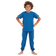 Load image into Gallery viewer, Boys summer pajama set Indigo t-shirt + Pants