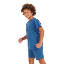 Load image into Gallery viewer, Boys summer pajama set Indigo t-shirt + shorts