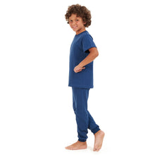 Load image into Gallery viewer, Boys summer pajama set Petroleum t-shirt + Pants