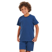 Load image into Gallery viewer, Boys summer pajama set Petroleum t-shirt + shorts