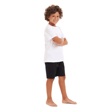 Load image into Gallery viewer, Boys summer pajama set Tiger t-shirt +Black shorts