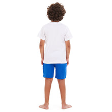 Load image into Gallery viewer, Boys summer pajama set Video games t-shirt +Blue shorts