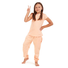 Load image into Gallery viewer, Girls summer pajama set Simon t-shirt + Pants