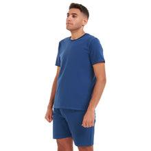 Load image into Gallery viewer, Men summer pajama set Indigo T-shirt + shorts