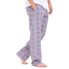 Load image into Gallery viewer, Men summer Black x Dark purple Checkered pants