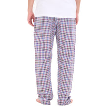 Load image into Gallery viewer, Men summer Black x Dark purple Checkered pants