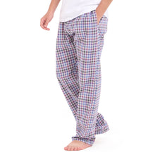 Load image into Gallery viewer, Men summer Black x Dark purple Checkered pants