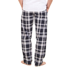Load image into Gallery viewer, Men summer Dark Blue x White Checkered pants