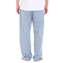 Load image into Gallery viewer, Men summer Dark Blue x White Checkered pants