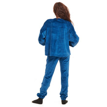 Load image into Gallery viewer, Women Winter Pajama Set Petroleum Sweatshirt + Pants