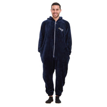 Load image into Gallery viewer, Snuggs Blanket Onesie Dark Blue هلال رمضان