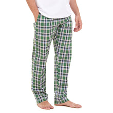 Load image into Gallery viewer, Men summer Green x Dark Blue checkered pants
