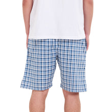 Load image into Gallery viewer, Men summer Petroleum x White Checkered shorts