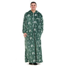 Load image into Gallery viewer, Snuggs Wearable Blanket Monk Green Christmas Tree