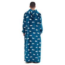 Load image into Gallery viewer, Snuggs Monk Wearable Blanket Petroleum eyes