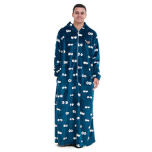 Load image into Gallery viewer, Snuggs Monk Wearable Blanket Petroleum eyes