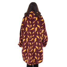 Load image into Gallery viewer, Snuggs Blanket Hoodie Dark Red Bolt