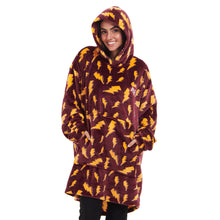 Load image into Gallery viewer, Snuggs Blanket Hoodie Dark Red Bolt