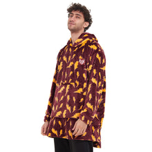 Load image into Gallery viewer, Snuggs Blanket Hoodie Dark Red Bolt
