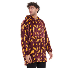 Load image into Gallery viewer, Snuggs Blanket Hoodie Dark Red Bolt